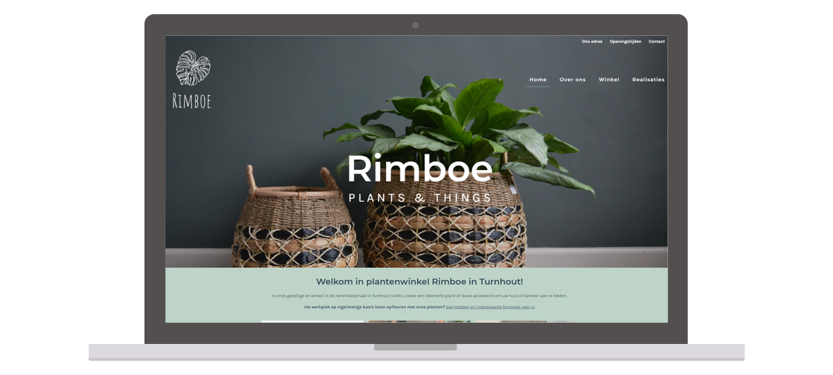 Hoe lang duurt het om een website te laten maken? Foto: website Rimboe